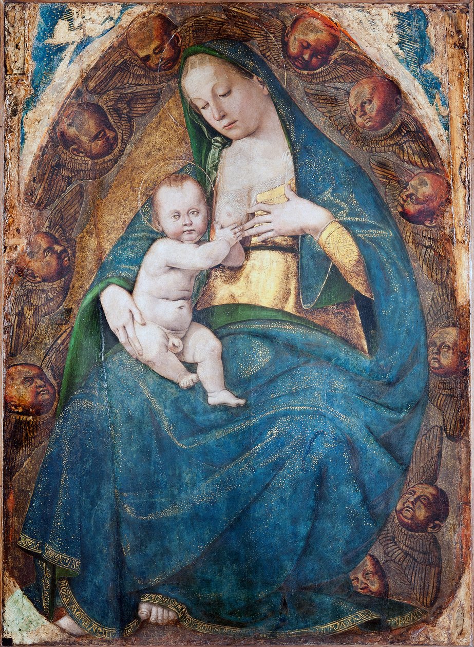 Sykepleier Madonna, 1482-c.1485 av Luca Signorelli