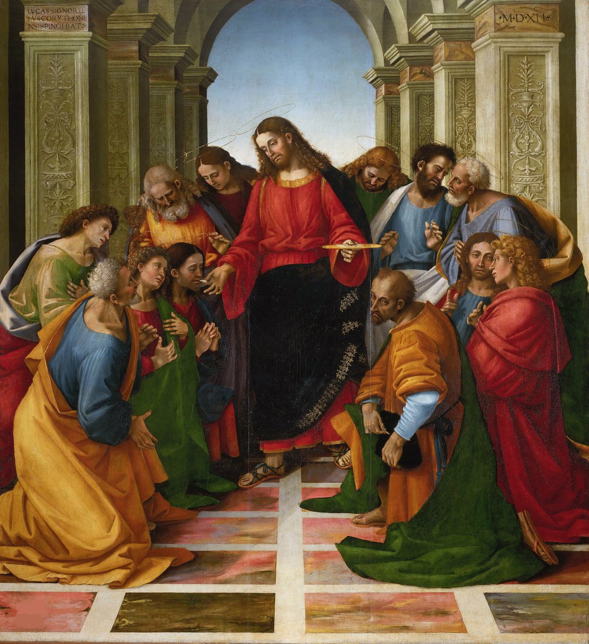 Apostlenes nattverd, 1512. av Luca Signorelli