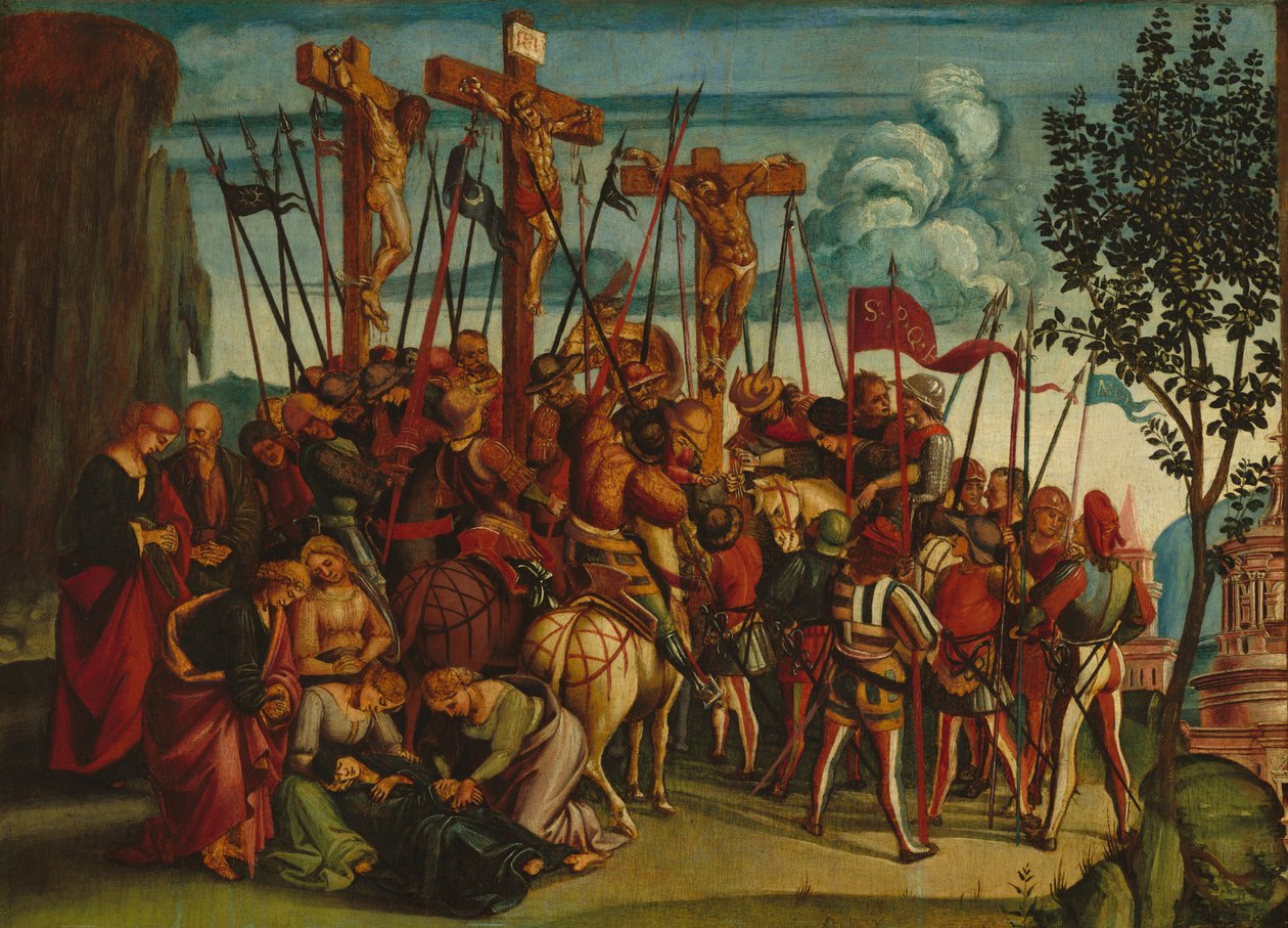 Korsfestelsen, ca. 15041505. av Luca Signorelli