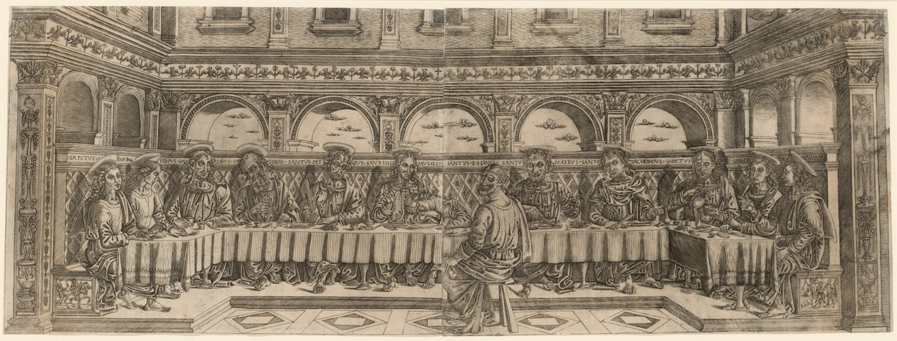 Nattverdsparet, ca 1500. av Lucantonio degli Uberti
