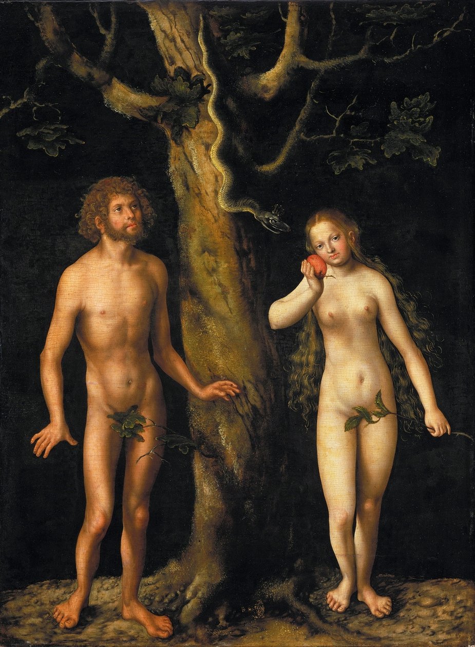 Adam og Eva av Lucas Cranach the Elder