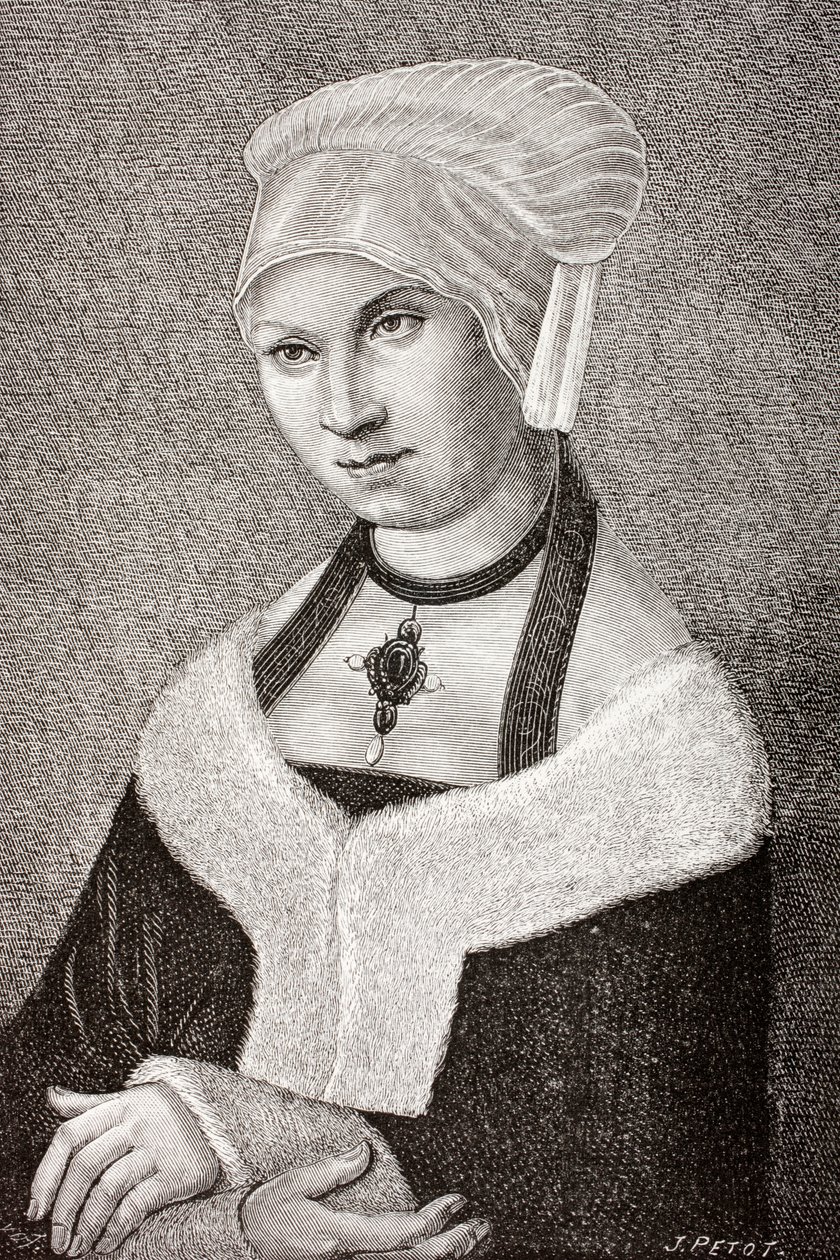 Barbara Jagiellon, fra 'Les Arts au Moyen Age', 1873 av Lucas Cranach the Elder