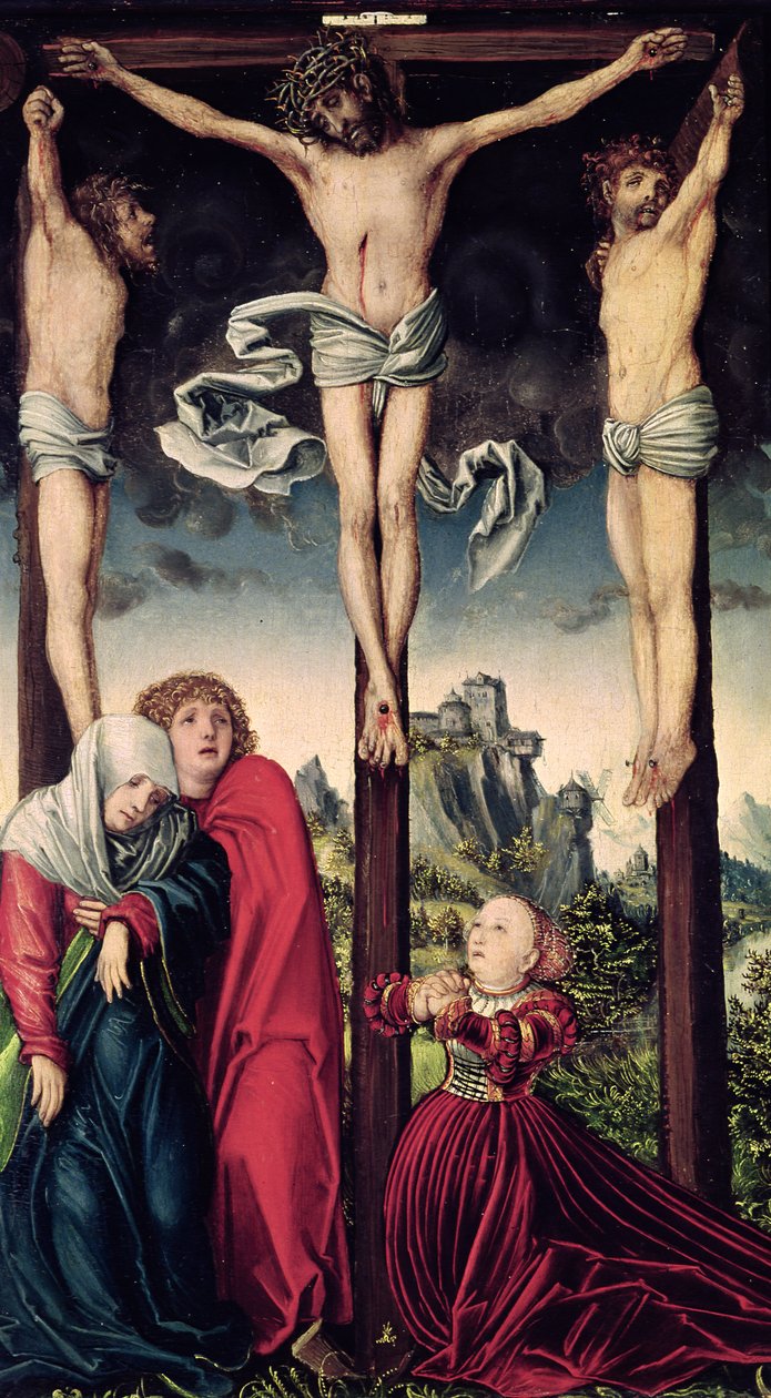Kristus på korset av Lucas Cranach the Elder