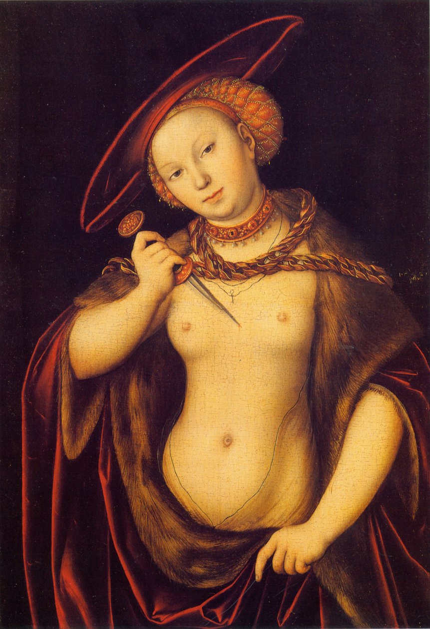 Lucretia av Lucas Cranach the Elder