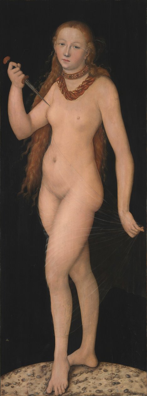 Lucretia av Lucas Cranach the Elder