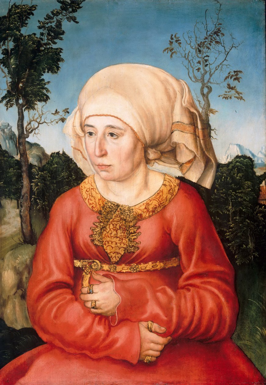 Portrett av fru Reuss av Lucas Cranach the Elder