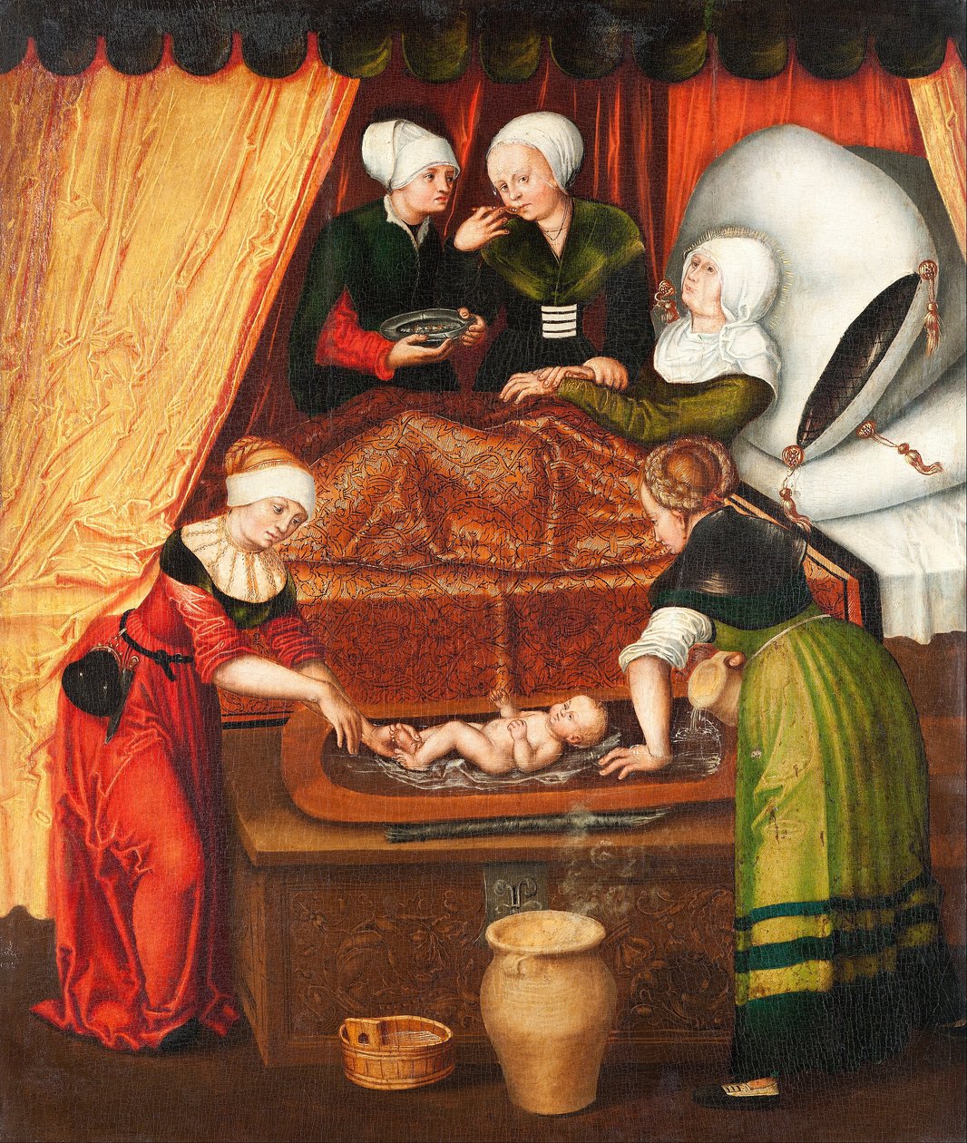 Johannes døperens fødsel av Lucas Cranach the Elder