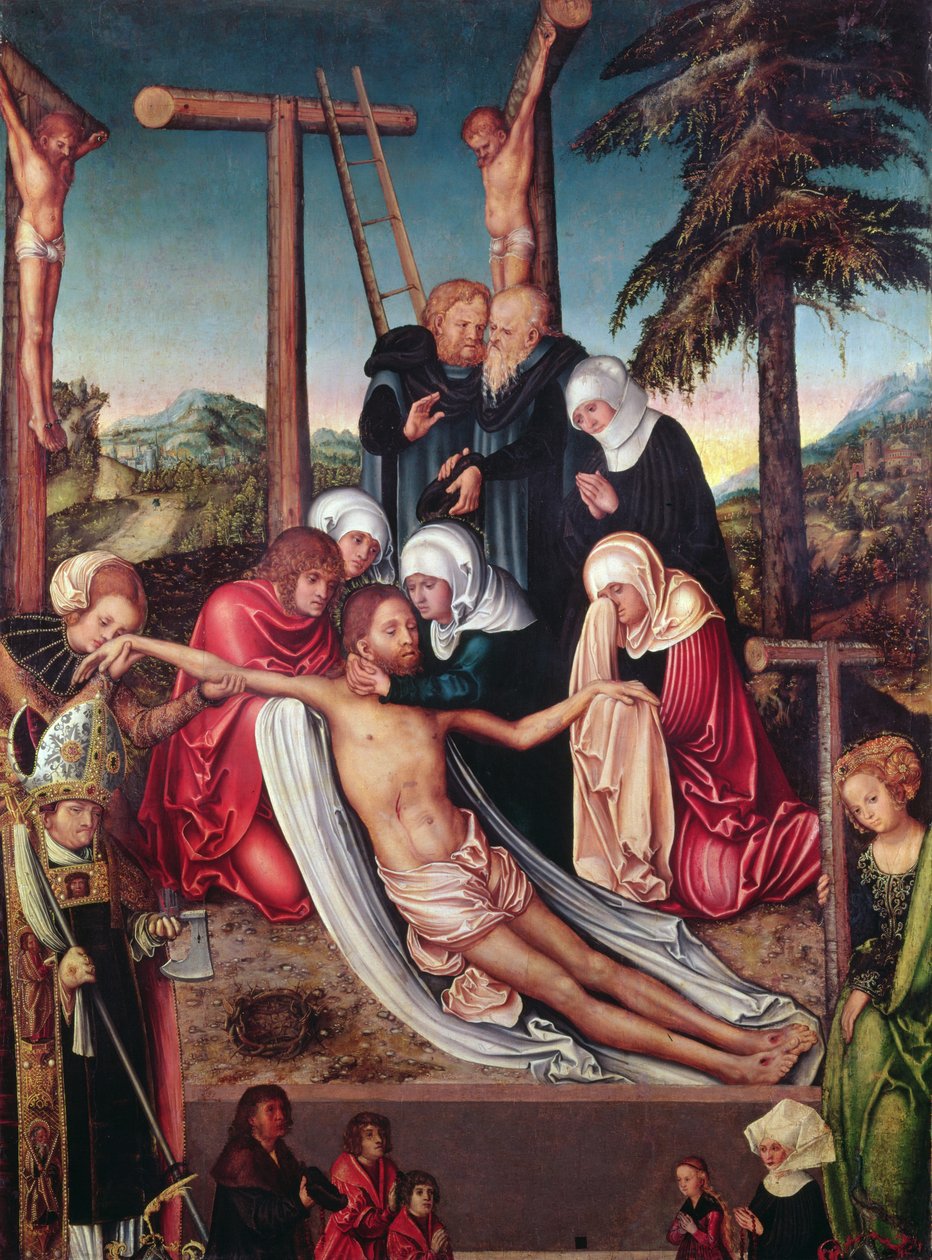 Klagesangen over den døde Kristus (panel) av Lucas Cranach the Elder