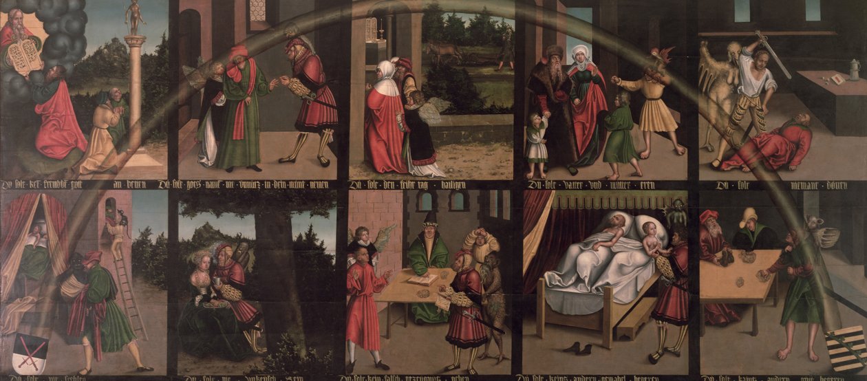 De ti bud av Lucas Cranach the Elder