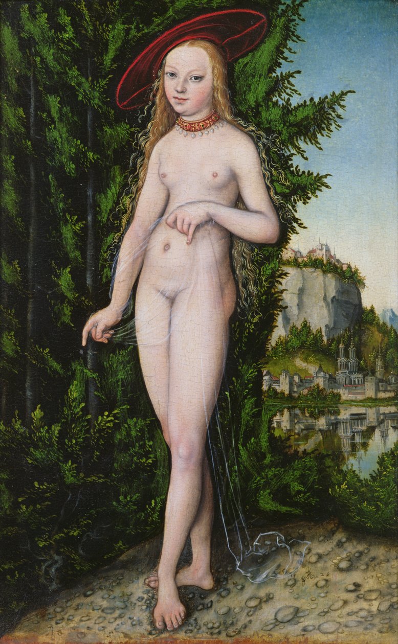 Venus i et landskap, 1529 av Lucas Cranach the Elder