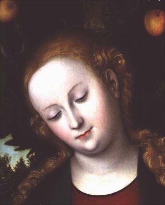 Jomfruens hode av Lucas Cranach the Elder