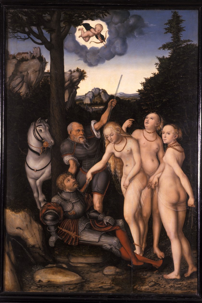 The Judgment of Paris, 1540-46 av Lucas Cranach the Elder