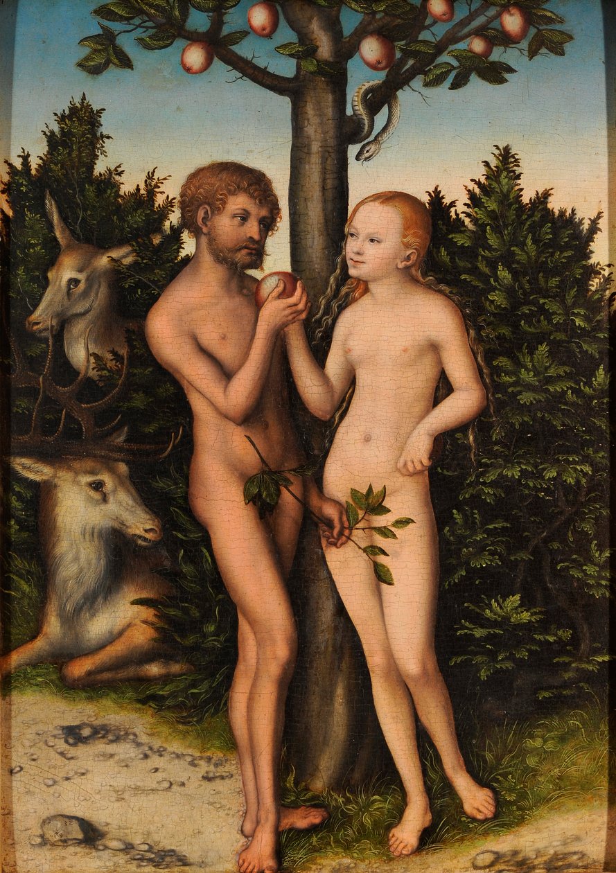 Adam og Eva av Lucas Cranach the Elder