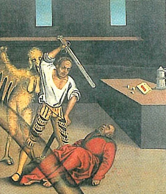 De ti bud femte buddetaljer av Lucas Cranach the Elder