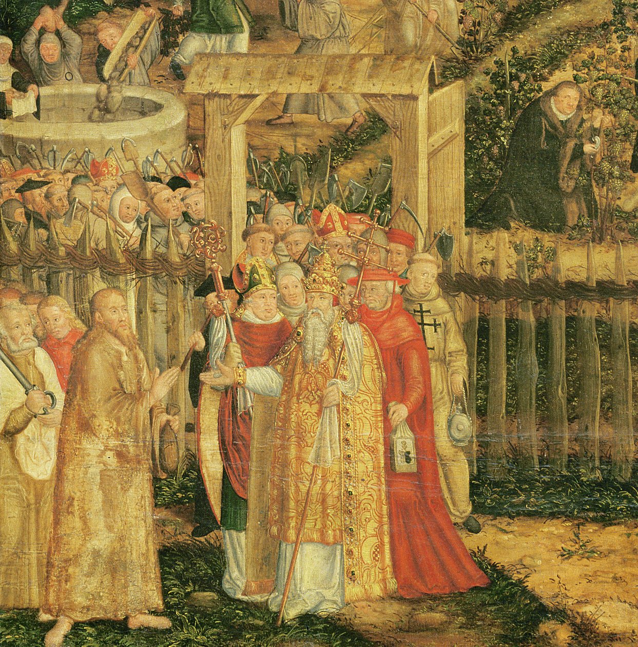 Herrens vingård, 1569 (detalj av 330498) av Lucas Cranach the Younger