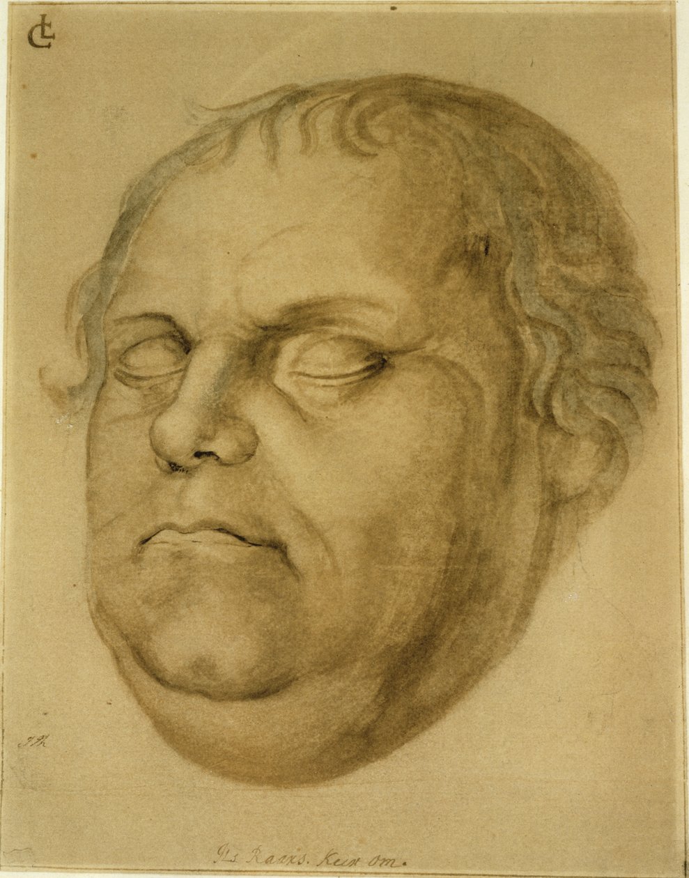 Posthumt portrett, Martin Luther, 1546 av Lucas Fortenagl