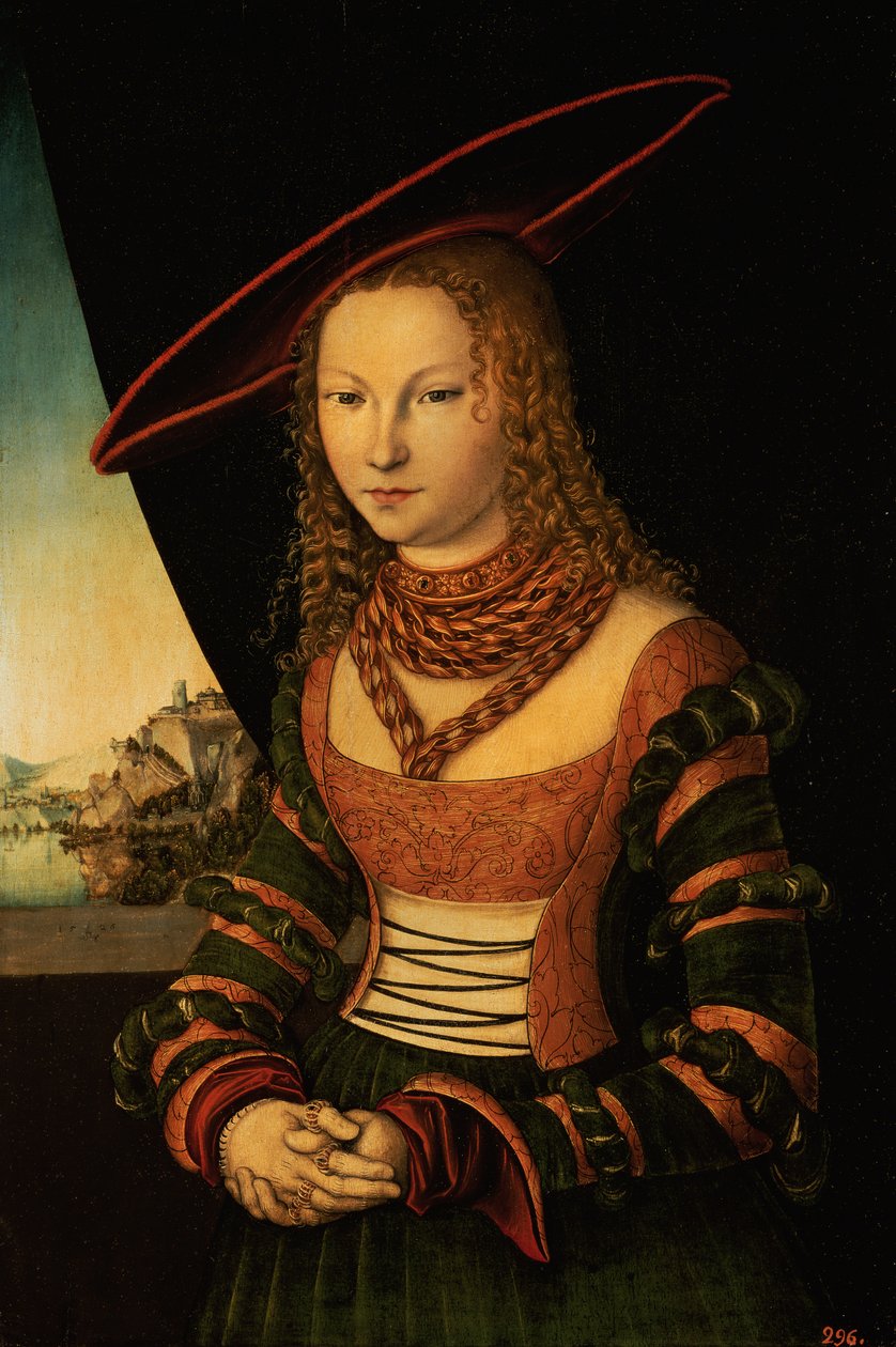 Portrett av en kvinne, 1526 av Lucas Cranach the Elder