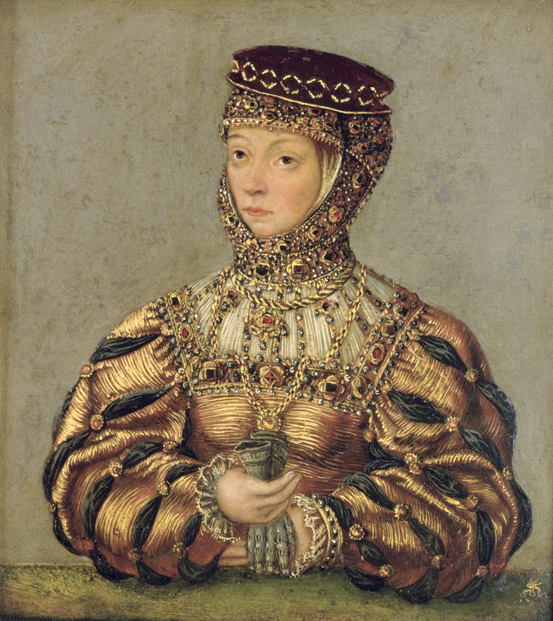 Barbara Radziwill, ca. 1553-56 (olje på kobber) av Lucas Cranach the Younger