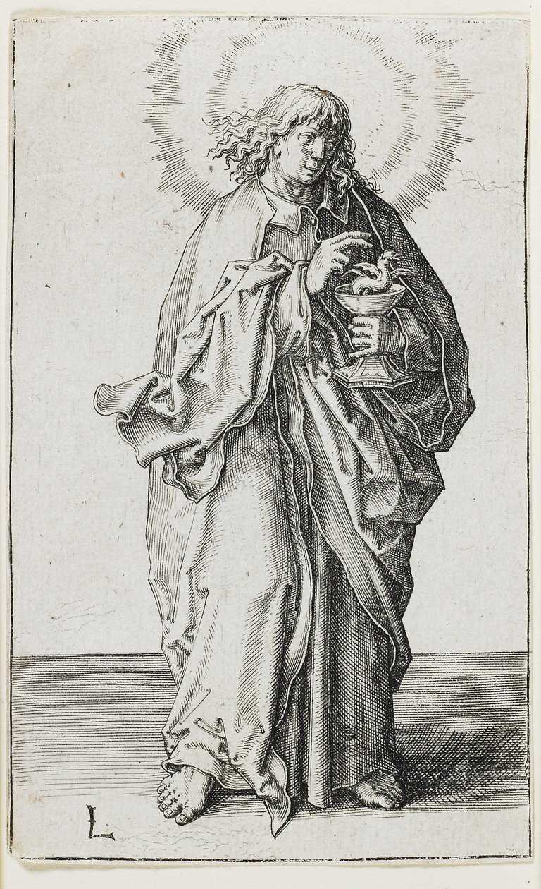 St. John, 1510 av Lucas van Leyden