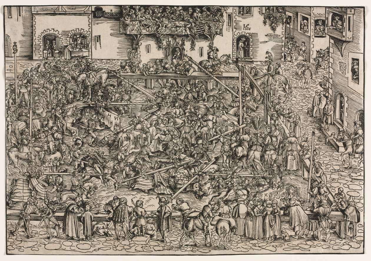 En turnering av Lucas Cranach