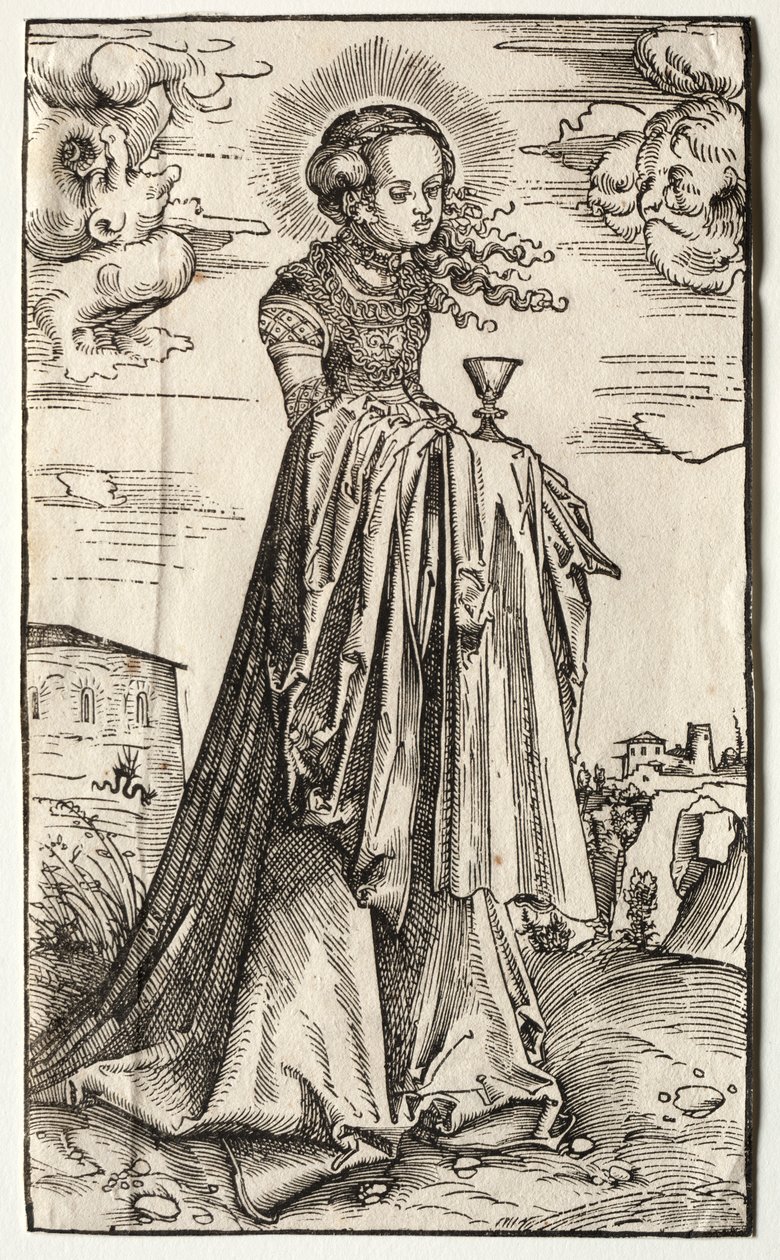 St. Barbara av Lucas Cranach