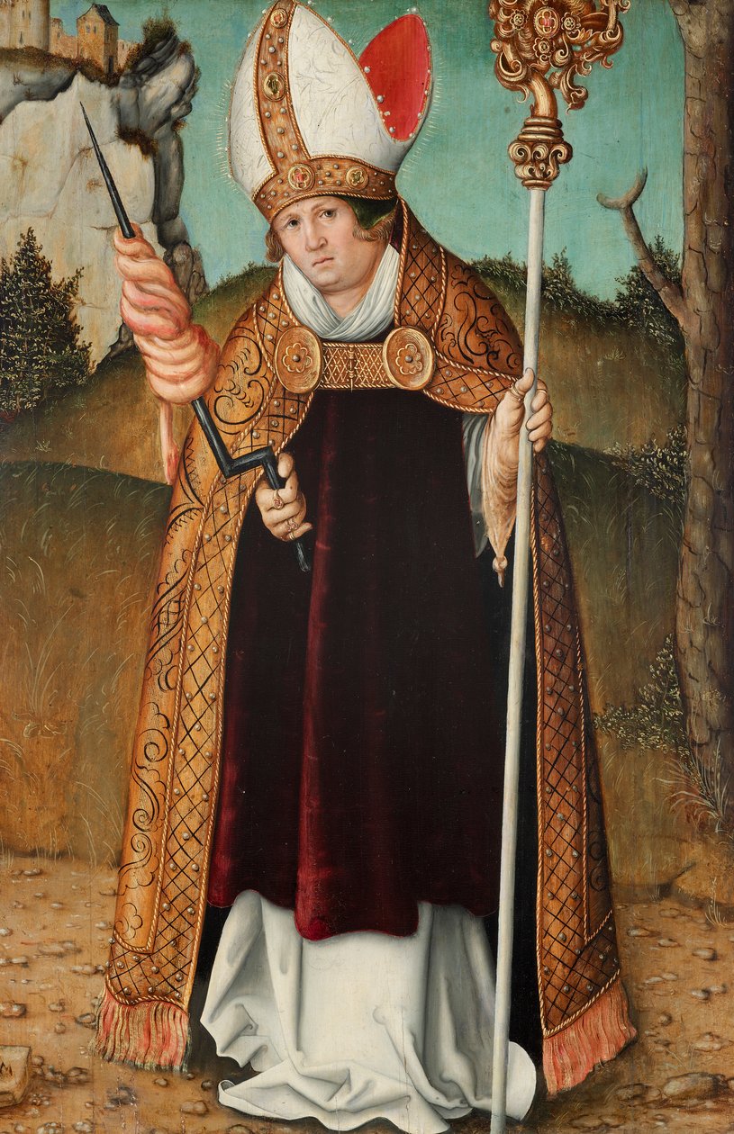 Hl. Erasmus av Lucas Cranach d. Ä.