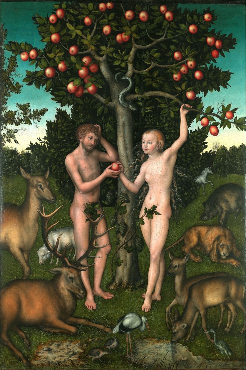 Adam og Eva av Lucas Cranach the Elder