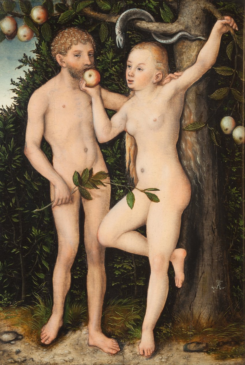 Adam og Eva av Lucas Cranach the Elder