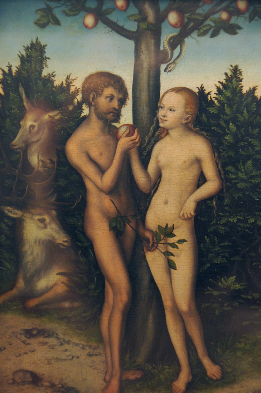 Adam og Eva av Lucas Cranach the Elder