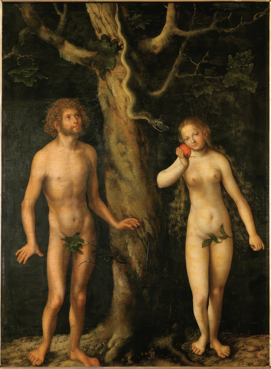 Adam og Eva av Lucas Cranach the Elder