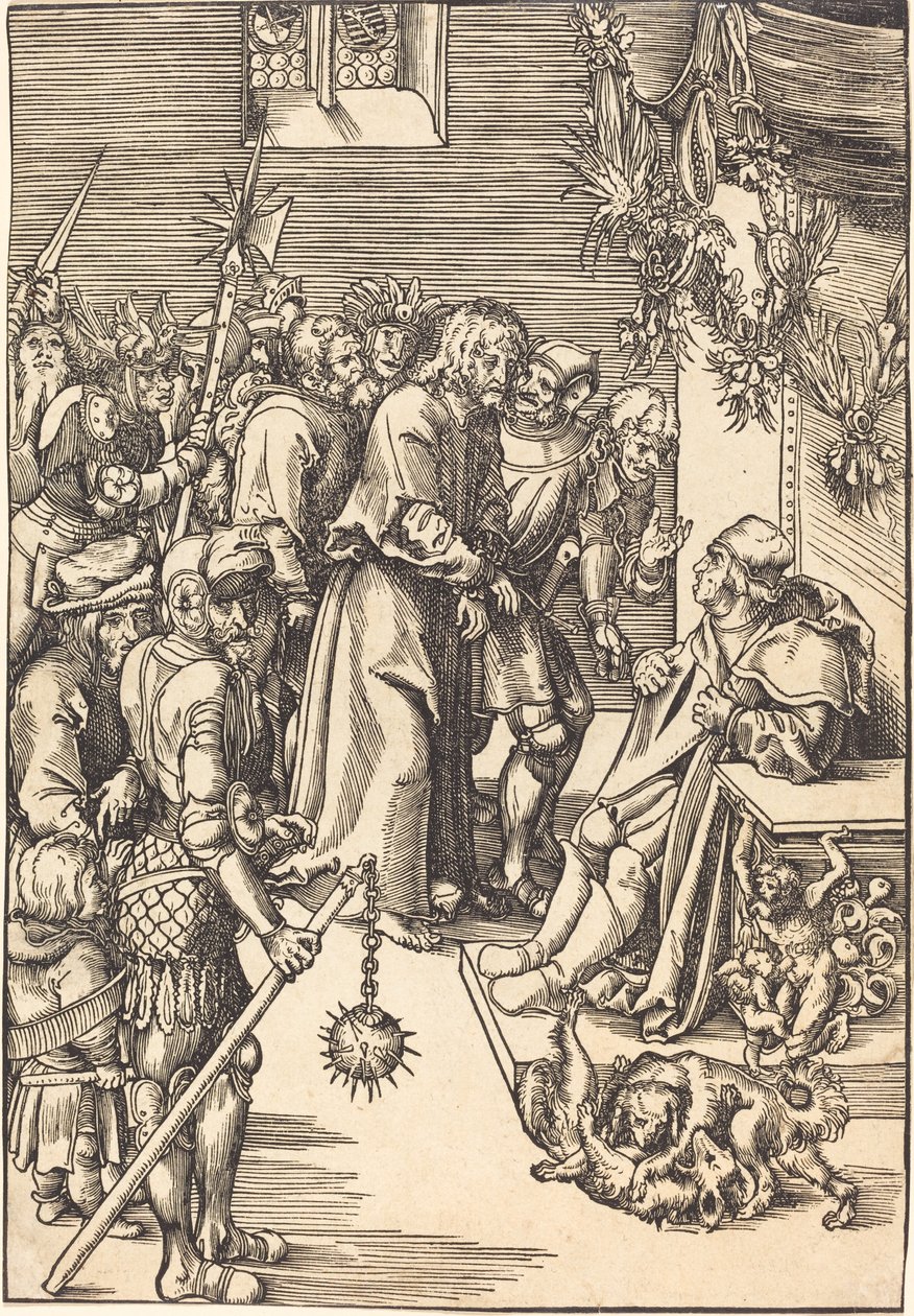 Kristus før Kaifas av Lucas Cranach the Elder