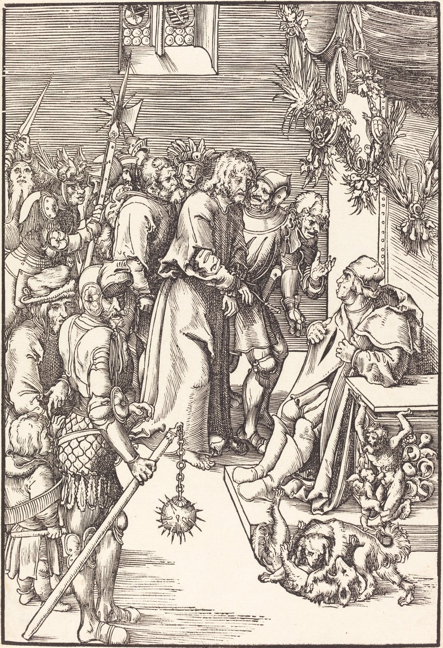 Kristus før Kaifas av Lucas Cranach the Elder