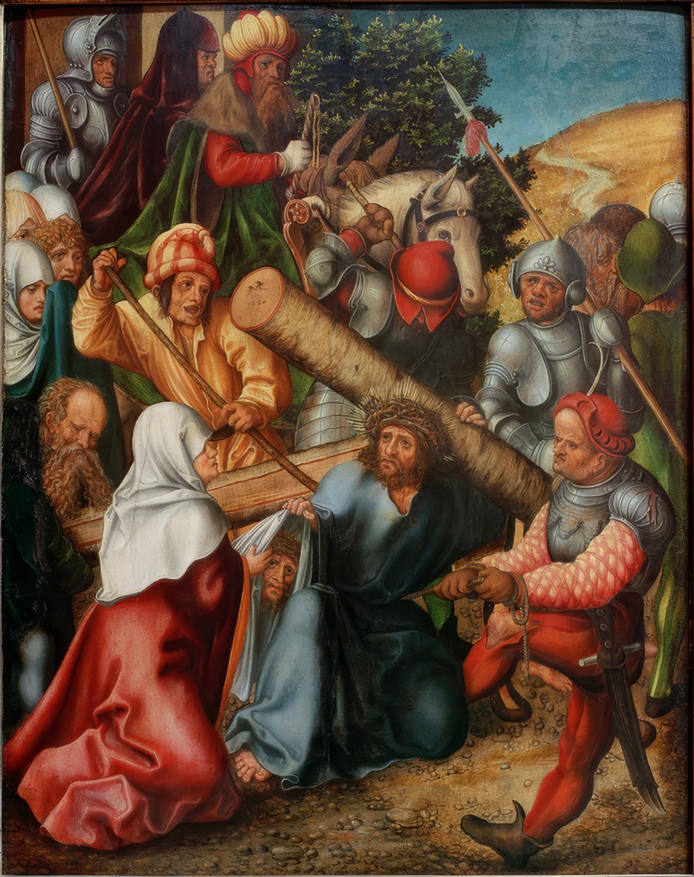 Å bære korset av Lucas Cranach the Elder