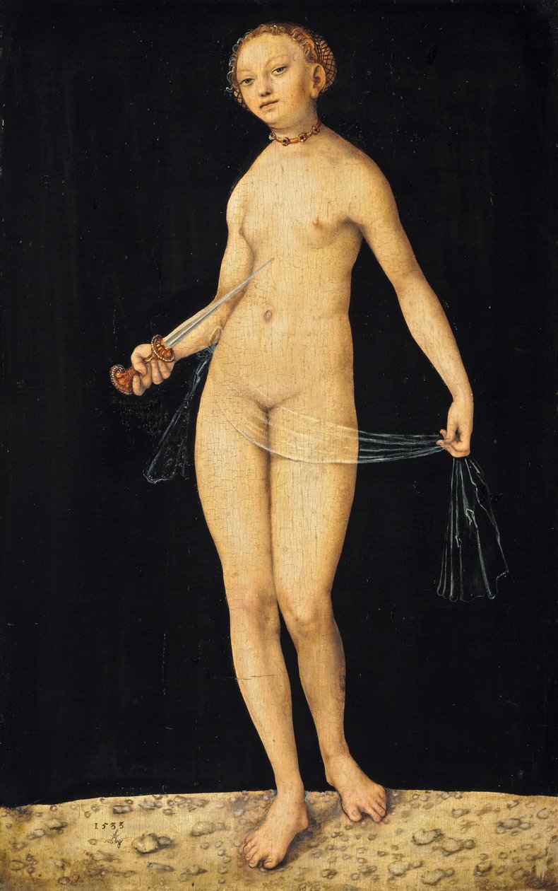 Lucretia av Lucas Cranach the Elder