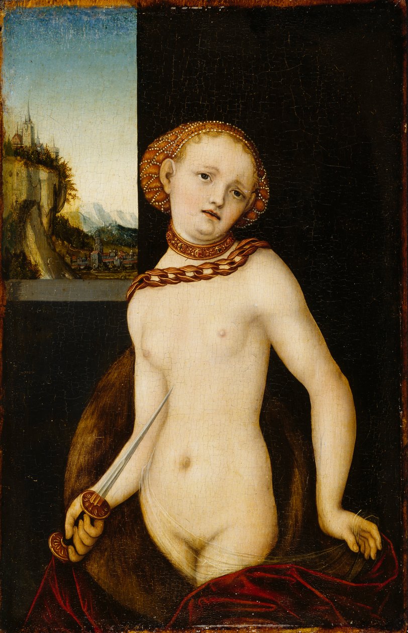 Lucretia, 1530. av Lucas Cranach the Elder