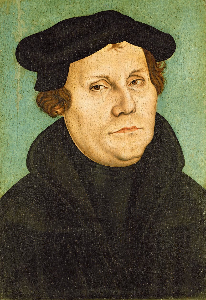 Luther som professor, 1529 av Lucas Cranach the Elder