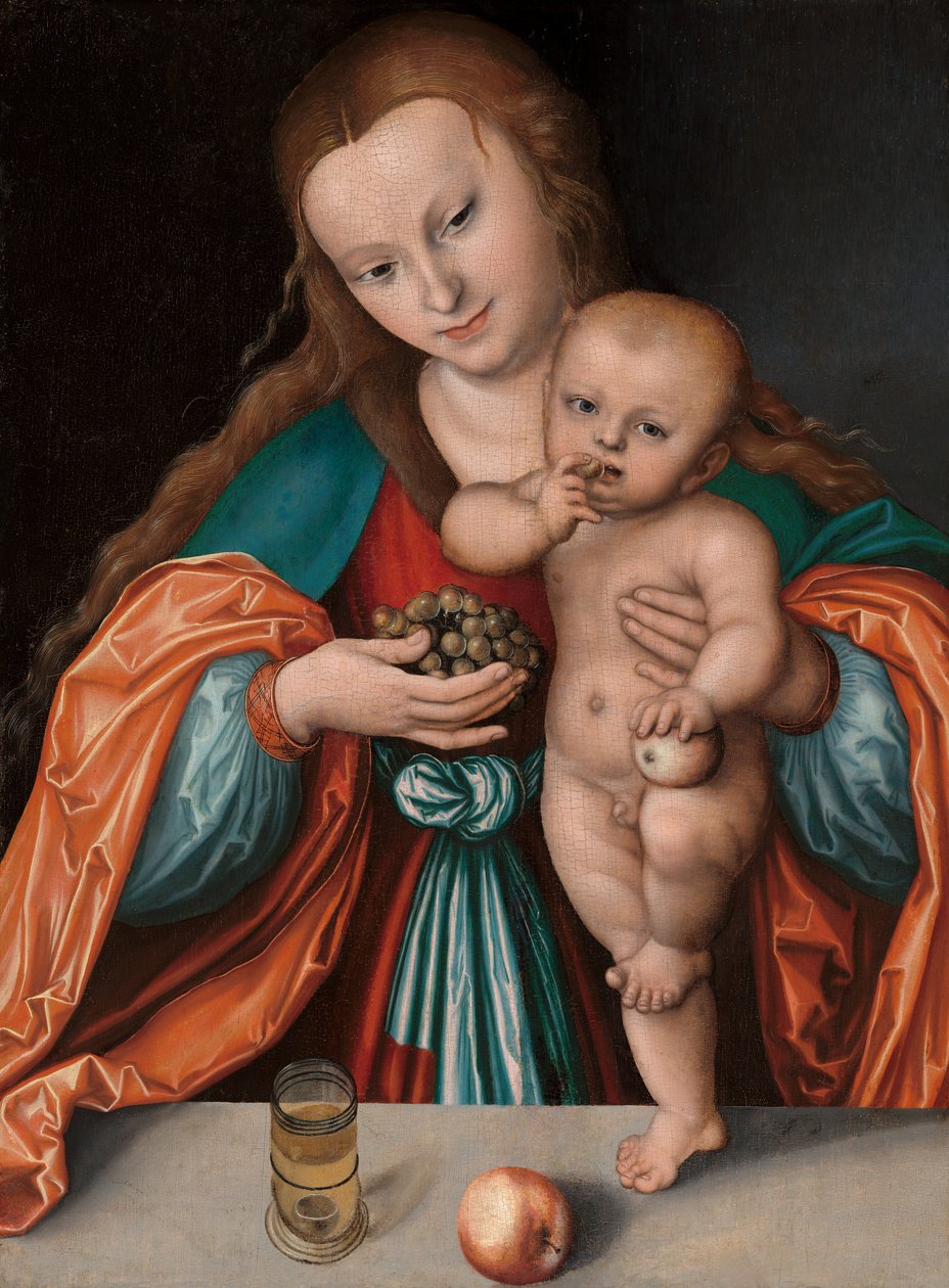 Madonna og barn av Lucas Cranach the Elder