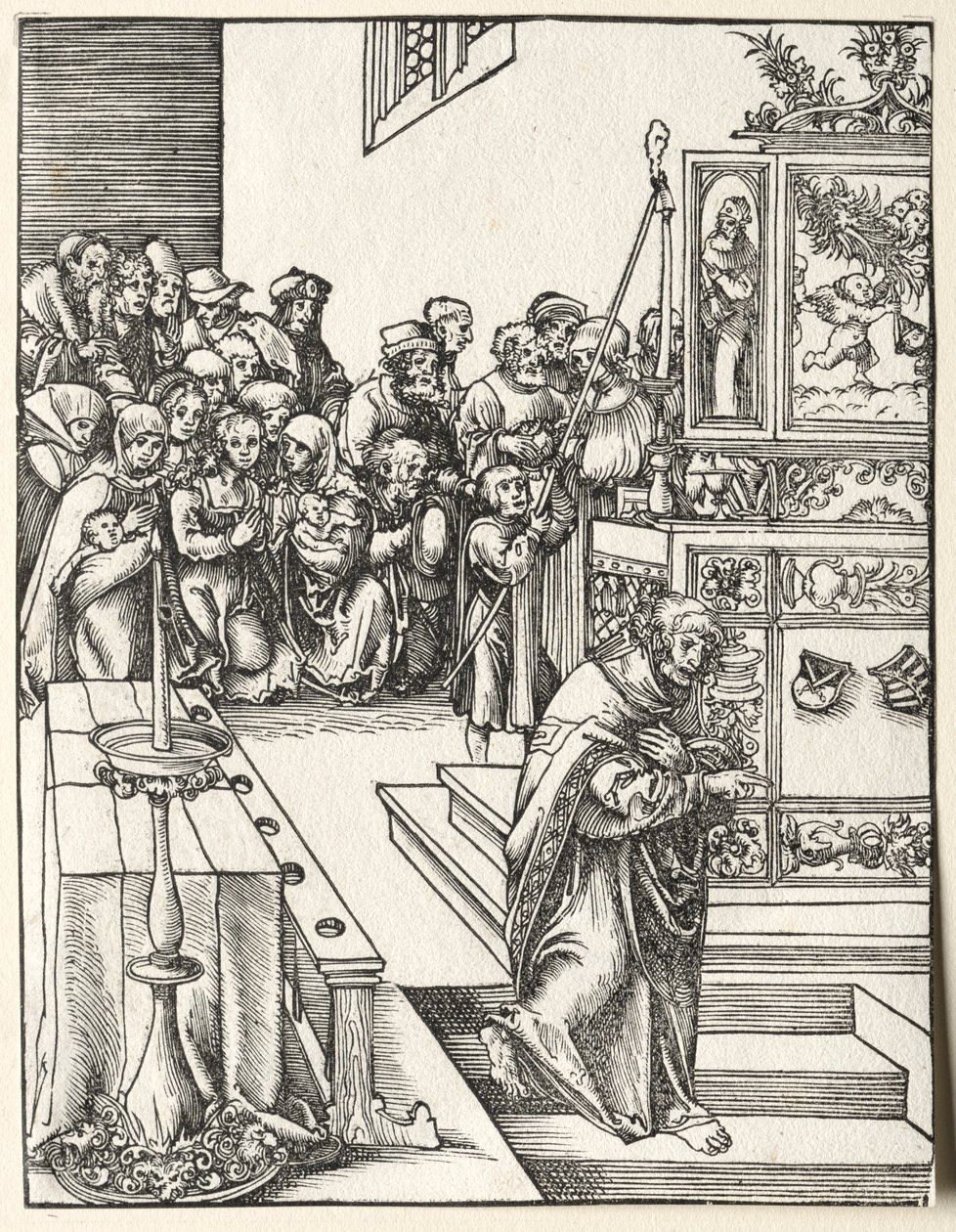 St. Johns martyrium. av Lucas Cranach the Elder