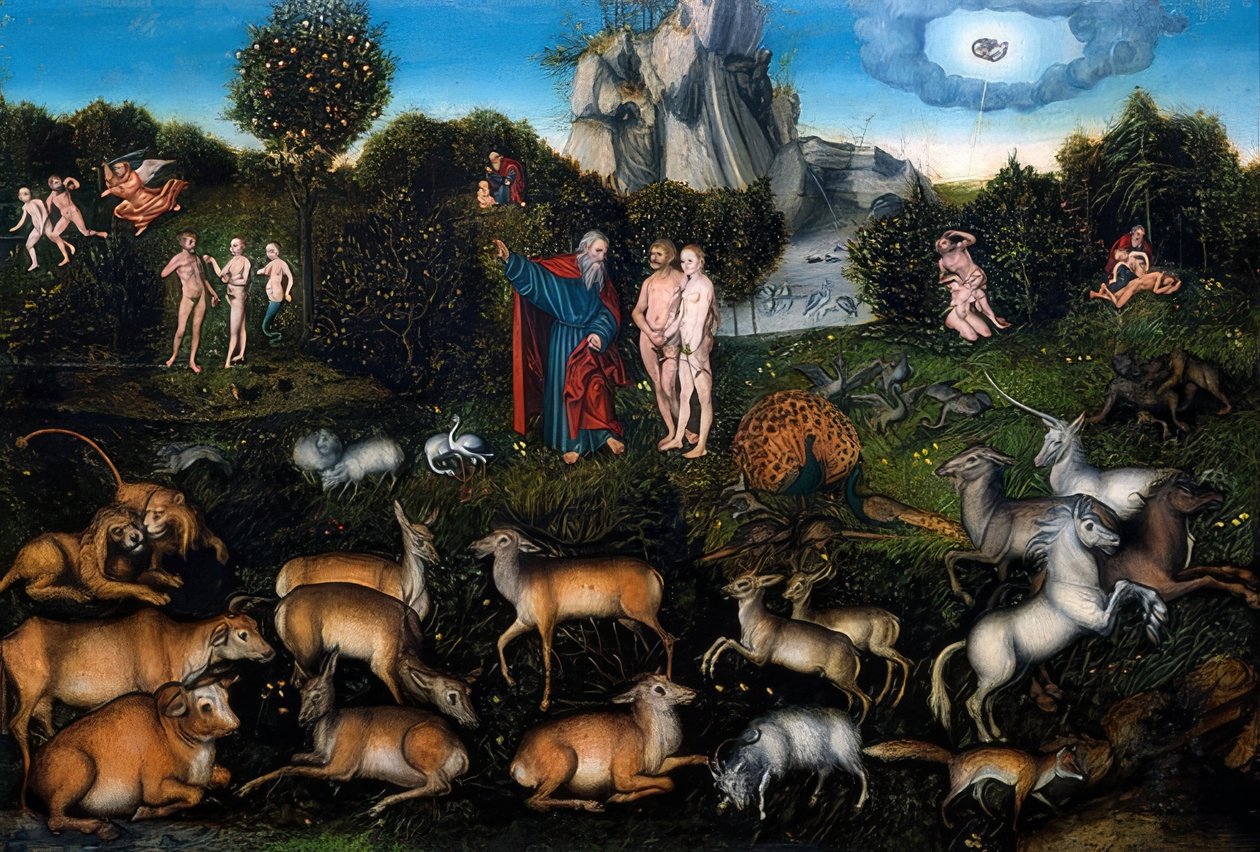 Paradis. 1530 av Lucas Cranach the Elder
