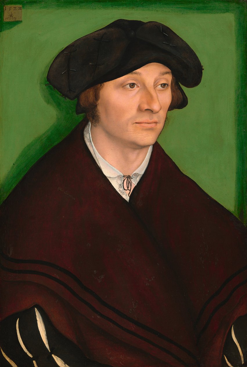 Portrett av en mann av Lucas Cranach the Elder