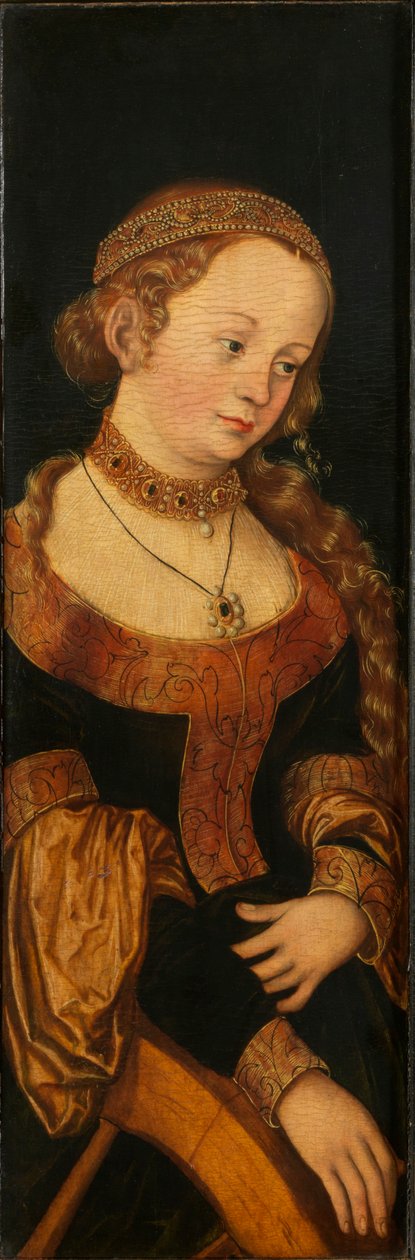 Saint Catherine, tidlig på 1500-tallet.. av Lucas Cranach the Elder