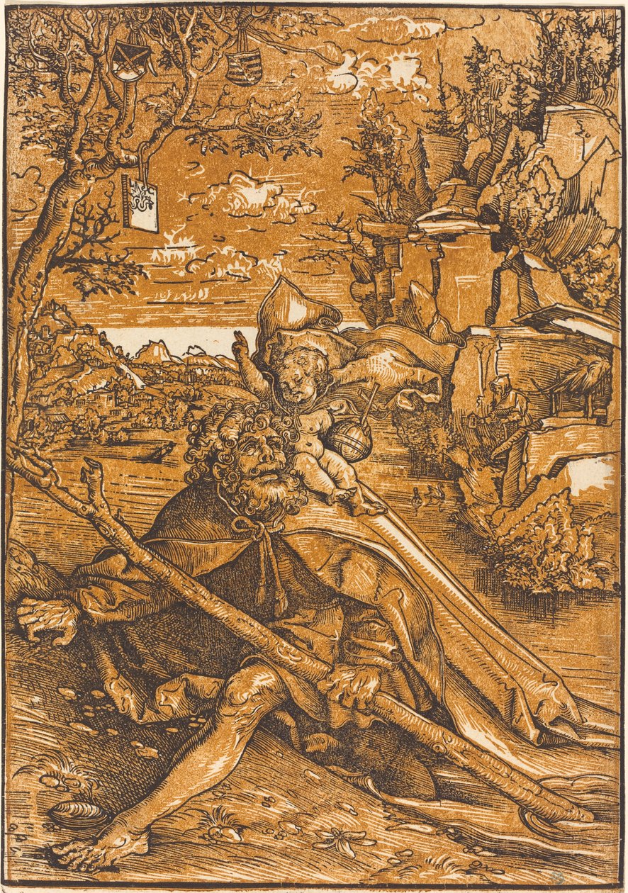 Den hellige Christopher av Lucas Cranach the Elder