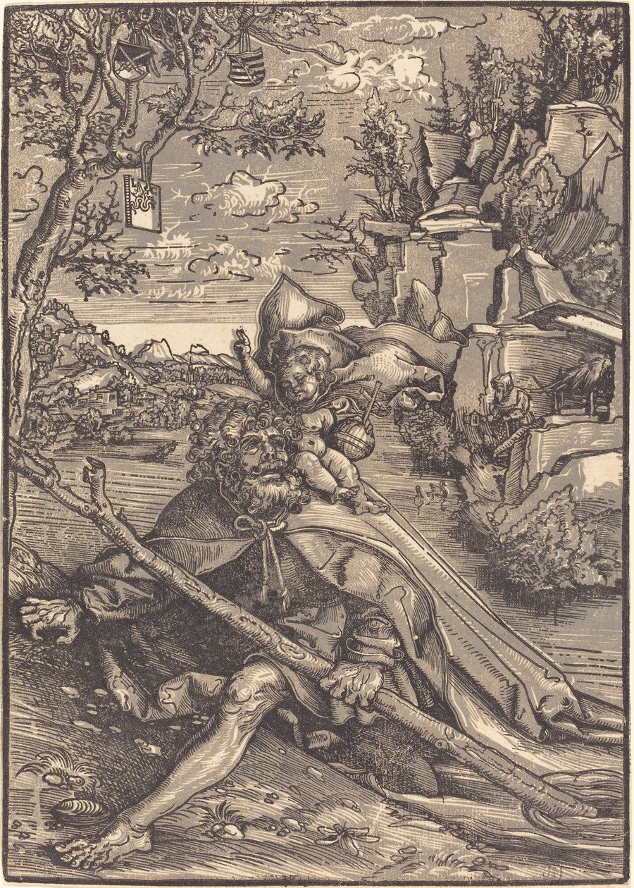 Den hellige Christopher av Lucas Cranach the Elder