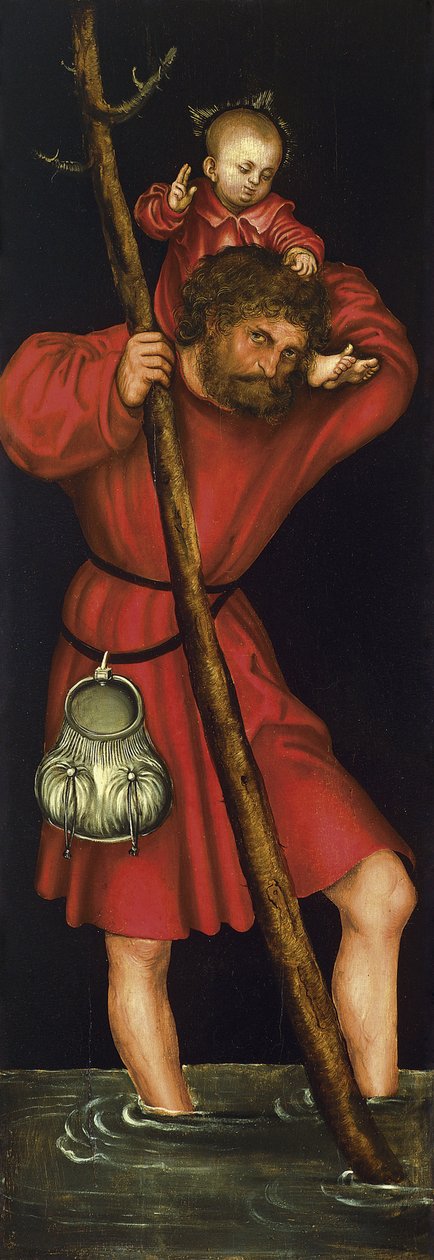 Saint Christopher, ca 1514 av Lucas Cranach the Elder