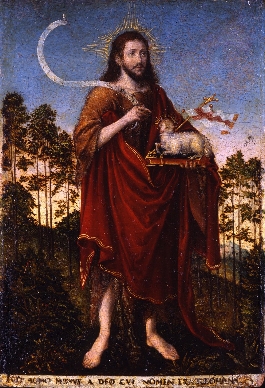 Døperen Johannes, 1550-1552 av Lucas Cranach the Elder