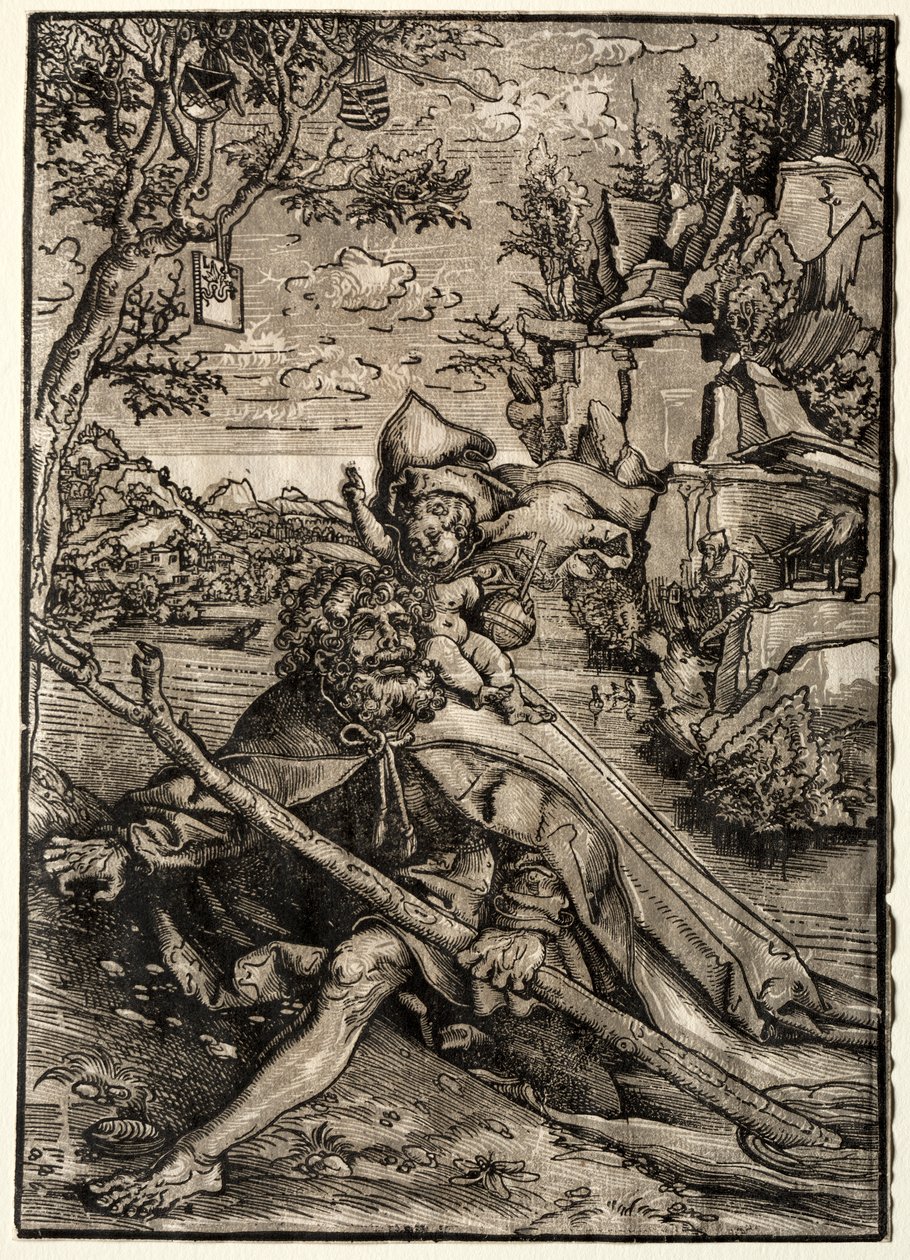 St. Christopher, ca. 1509. av Lucas Cranach the Elder