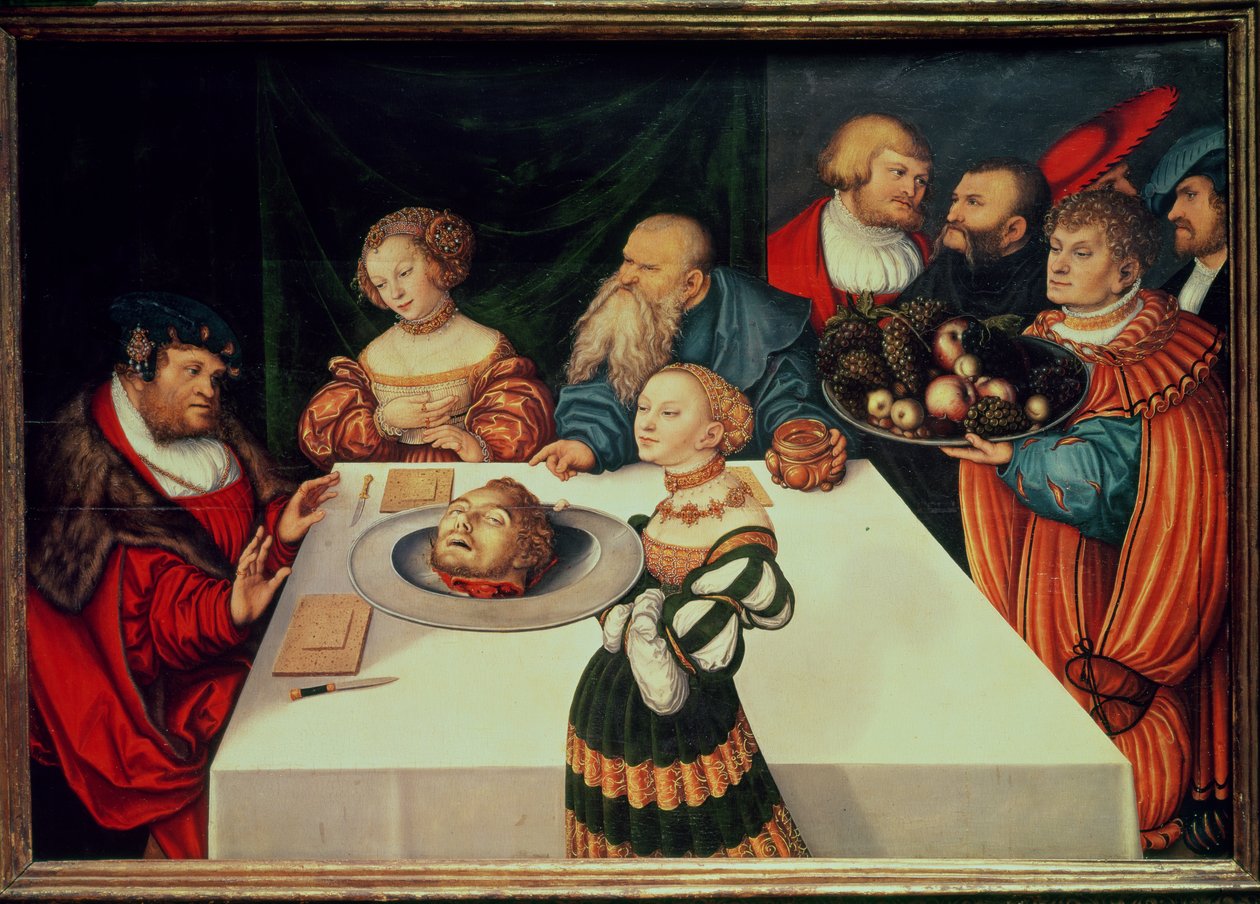 Herodes høytid av Lucas Cranach the Elder
