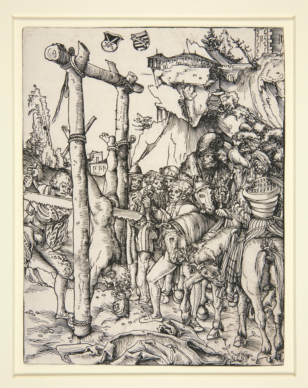 Sankt Simons martyrium av Lucas Cranach the Elder
