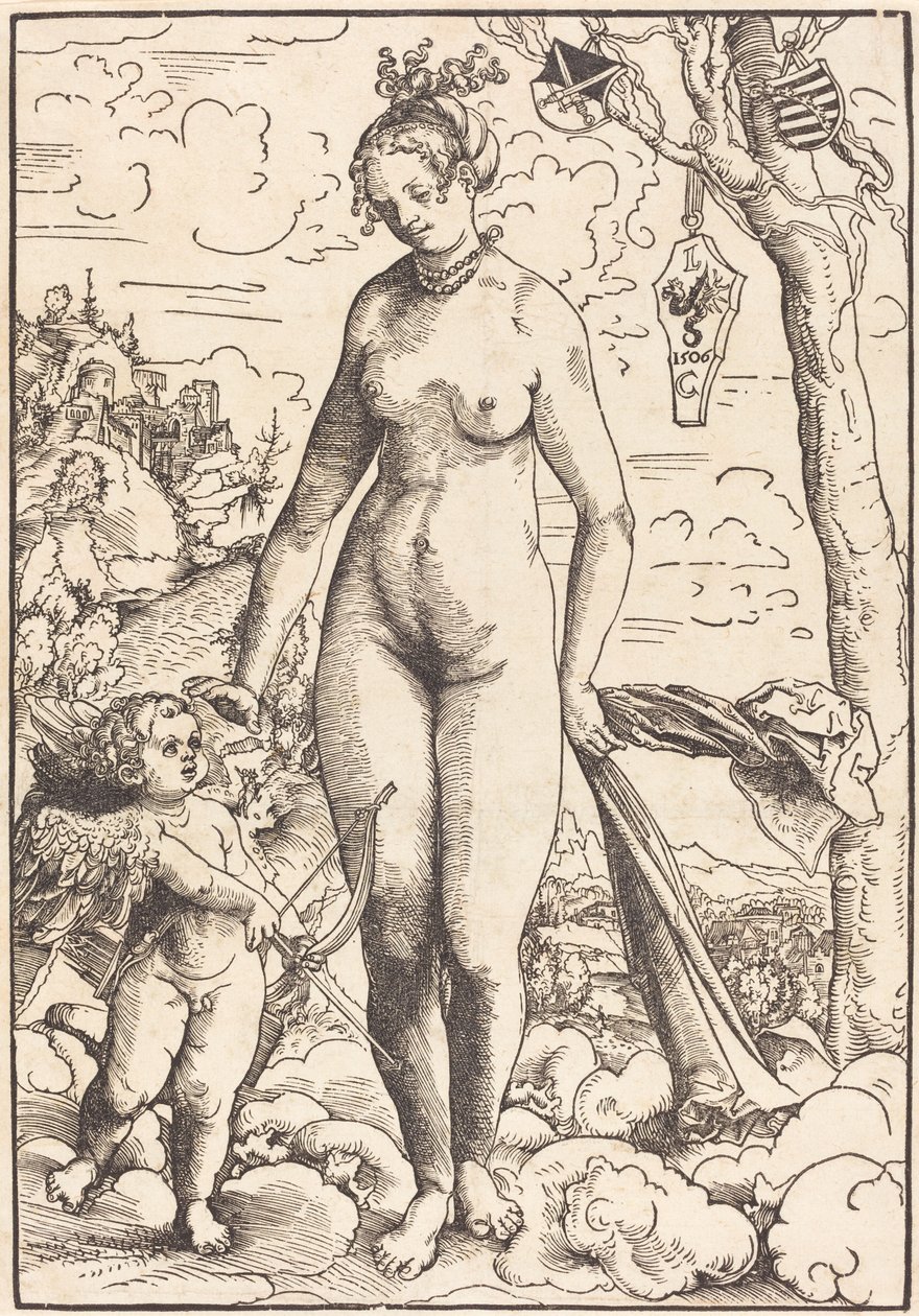 Venus og Amor av Lucas Cranach the Elder