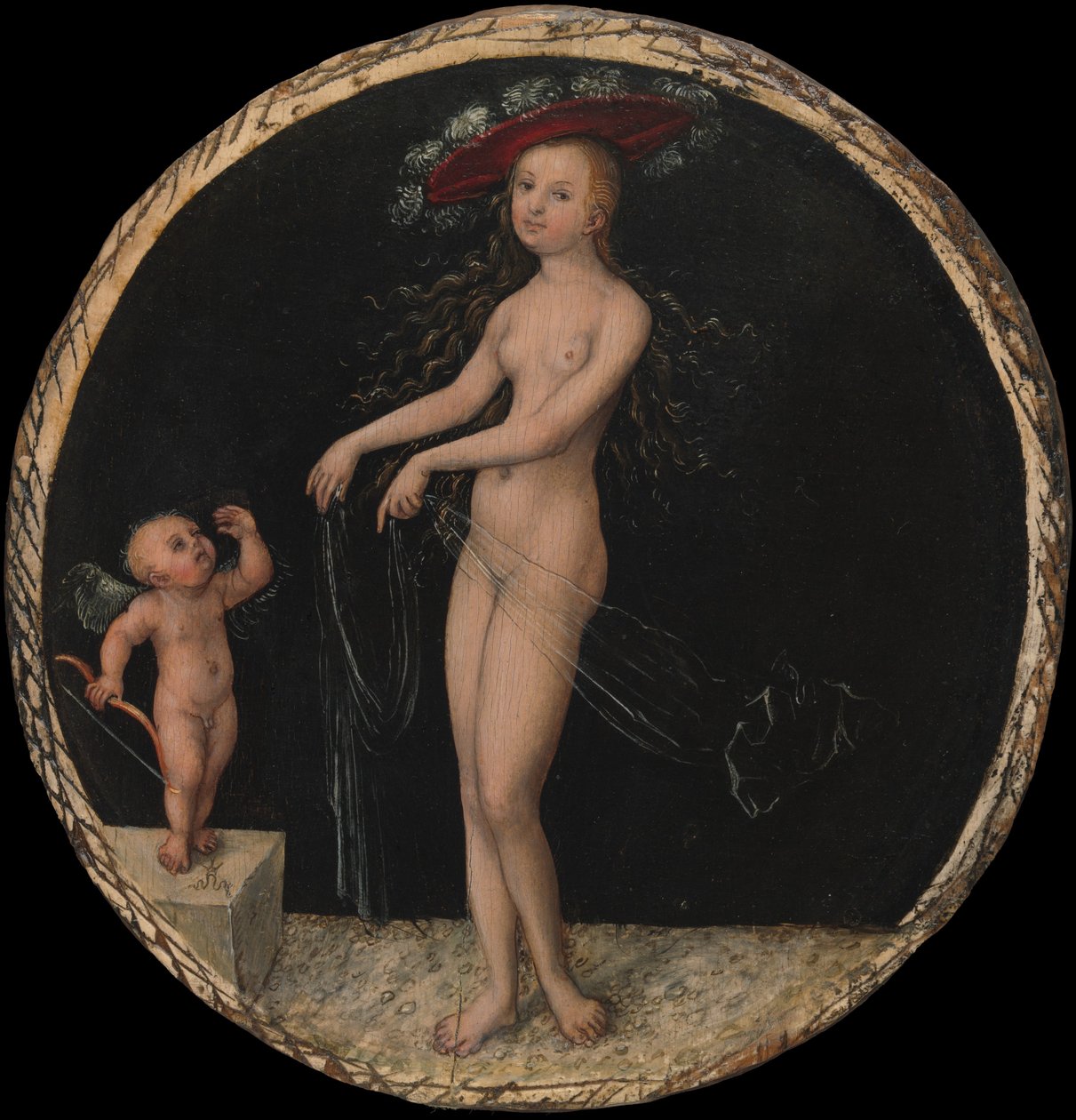 Venus og Amor, ca. 1525-27. av Lucas Cranach the Elder
